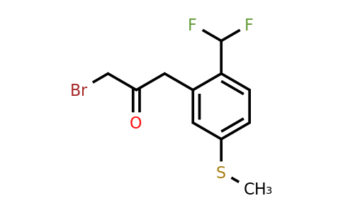 1806606-70-1 | 3-Bromo-1-(2-(difluoromethyl)-5-(methylthio)phenyl)propan-2-one