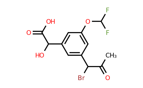 1806606-72-3 | 3-(1-Bromo-2-oxopropyl)-5-(difluoromethoxy)mandelic acid