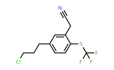 1806606-73-4 | 5-(3-Chloropropyl)-2-(trifluoromethylthio)phenylacetonitrile