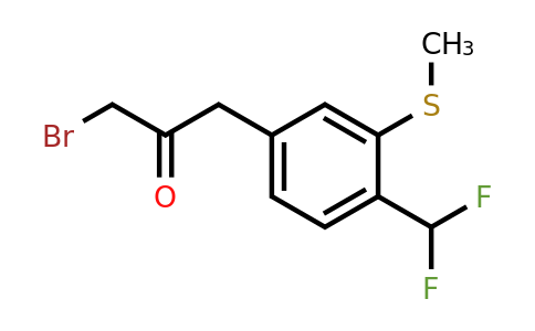 1806606-77-8 | 3-Bromo-1-(4-(difluoromethyl)-3-(methylthio)phenyl)propan-2-one