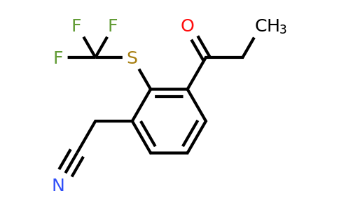 1806606-80-3 | 3-Propionyl-2-(trifluoromethylthio)phenylacetonitrile