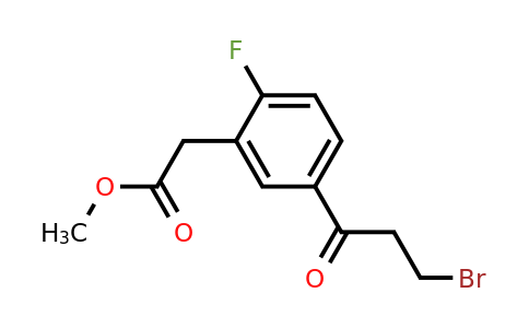 1806606-86-9 | Methyl 5-(3-bromopropanoyl)-2-fluorophenylacetate