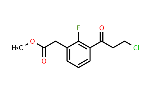 1806606-91-6 | Methyl 3-(3-chloropropanoyl)-2-fluorophenylacetate