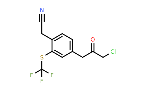 1806607-07-7 | 4-(3-Chloro-2-oxopropyl)-2-(trifluoromethylthio)phenylacetonitrile