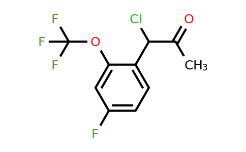 1806607-12-4 | 1-Chloro-1-(4-fluoro-2-(trifluoromethoxy)phenyl)propan-2-one