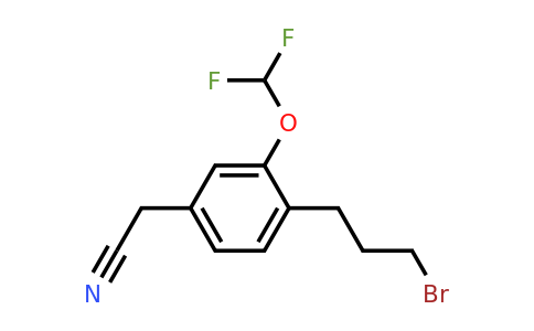 1806607-16-8 | 4-(3-Bromopropyl)-3-(difluoromethoxy)phenylacetonitrile