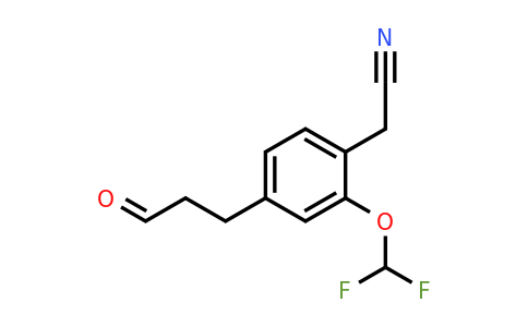 1806607-24-8 | 2-(Difluoromethoxy)-4-(3-oxopropyl)phenylacetonitrile