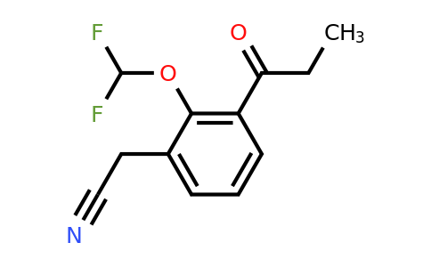 1806607-30-6 | 2-(Difluoromethoxy)-3-propionylphenylacetonitrile