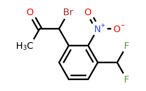 1806607-33-9 | 1-Bromo-1-(3-(difluoromethyl)-2-nitrophenyl)propan-2-one