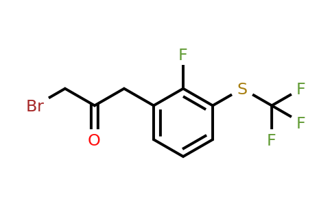 1806607-37-3 | 1-Bromo-3-(2-fluoro-3-(trifluoromethylthio)phenyl)propan-2-one