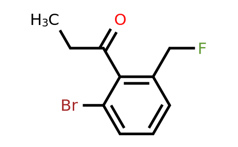 1806607-42-0 | 1-(2-Bromo-6-(fluoromethyl)phenyl)propan-1-one