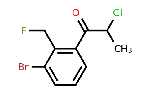 1806607-48-6 | 1-(3-Bromo-2-(fluoromethyl)phenyl)-2-chloropropan-1-one