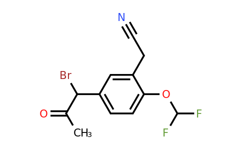 1806607-51-1 | 5-(1-Bromo-2-oxopropyl)-2-(difluoromethoxy)phenylacetonitrile