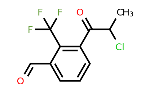 3-(2-Chloropropanoyl)-2-(trifluoromethyl)benzaldehyde