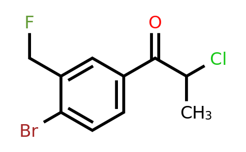 1806607-67-9 | 1-(4-Bromo-3-(fluoromethyl)phenyl)-2-chloropropan-1-one