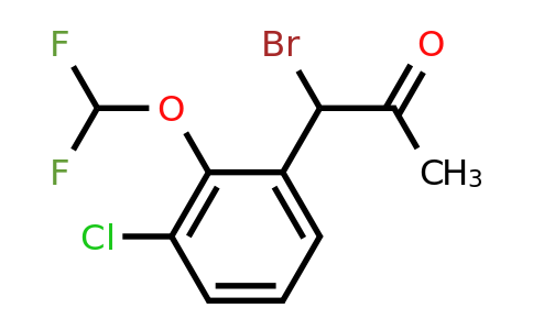 1806607-70-4 | 1-Bromo-1-(3-chloro-2-(difluoromethoxy)phenyl)propan-2-one