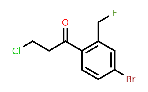 1806607-73-7 | 1-(4-Bromo-2-(fluoromethyl)phenyl)-3-chloropropan-1-one