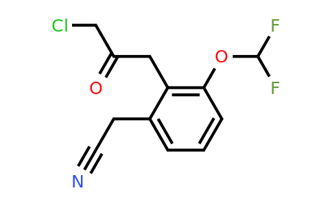 1806607-75-9 | 2-(3-Chloro-2-oxopropyl)-3-(difluoromethoxy)phenylacetonitrile