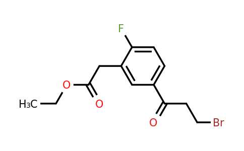 1806607-87-3 | Ethyl 5-(3-bromopropanoyl)-2-fluorophenylacetate