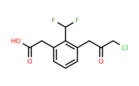 1806607-90-8 | 3-(3-Chloro-2-oxopropyl)-2-(difluoromethyl)phenylacetic acid