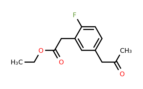 1806607-97-5 | Ethyl 2-fluoro-5-(2-oxopropyl)phenylacetate