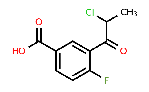 1806608-19-4 | 3-(2-Chloropropanoyl)-4-fluorobenzoic acid