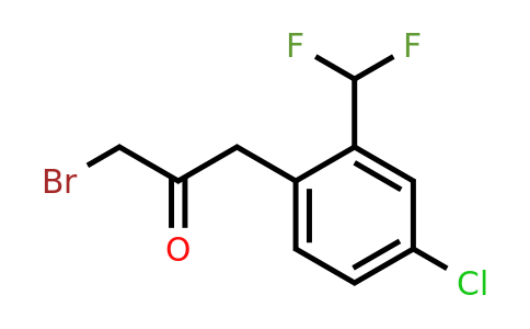 1806608-21-8 | 1-Bromo-3-(4-chloro-2-(difluoromethyl)phenyl)propan-2-one