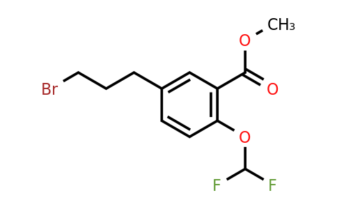 1806608-23-0 | Methyl 5-(3-bromopropyl)-2-(difluoromethoxy)benzoate