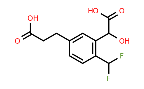 1806608-24-1 | 5-(2-Carboxyethyl)-2-(difluoromethyl)mandelic acid