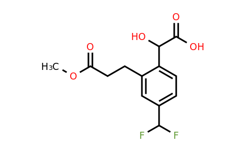 1806608-33-2 | 4-(Difluoromethyl)-2-(3-methoxy-3-oxopropyl)mandelic acid