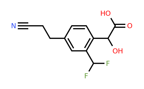 1806608-45-6 | 4-(2-Cyanoethyl)-2-(difluoromethyl)mandelic acid
