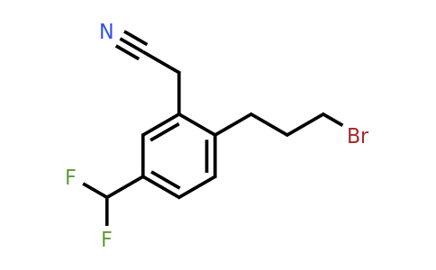 1806608-98-9 | 2-(3-Bromopropyl)-5-(difluoromethyl)phenylacetonitrile