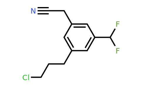 1806609-07-3 | 3-(3-Chloropropyl)-5-(difluoromethyl)phenylacetonitrile