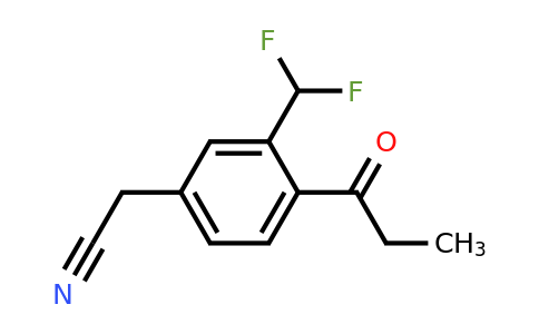 1806609-28-8 | 3-(Difluoromethyl)-4-propionylphenylacetonitrile