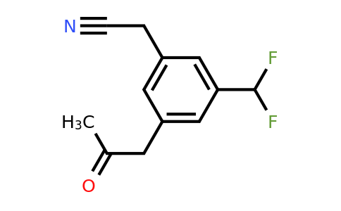 1806609-37-9 | 3-(Difluoromethyl)-5-(2-oxopropyl)phenylacetonitrile