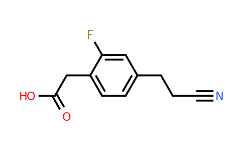 1806609-46-0 | 4-(2-Cyanoethyl)-2-fluorophenylacetic acid