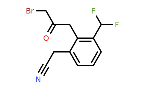 1806609-61-9 | 2-(3-Bromo-2-oxopropyl)-3-(difluoromethyl)phenylacetonitrile
