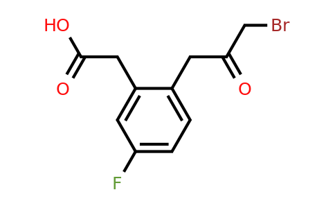 1806610-07-0 | 2-(3-Bromo-2-oxopropyl)-5-fluorophenylacetic acid