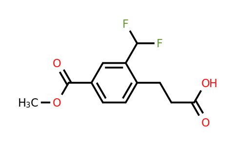 1806610-10-5 | Methyl 4-(2-carboxyethyl)-3-(difluoromethyl)benzoate