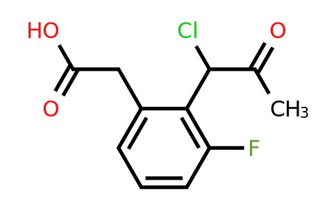 1806610-25-2 | 2-(1-Chloro-2-oxopropyl)-3-fluorophenylacetic acid