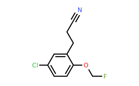 1806610-58-1 | 3-(5-Chloro-2-(fluoromethoxy)phenyl)propanenitrile