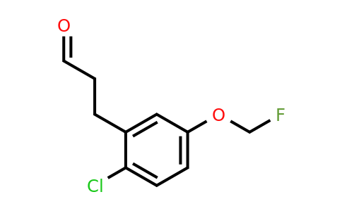 1806610-70-7 | 3-(2-Chloro-5-(fluoromethoxy)phenyl)propanal