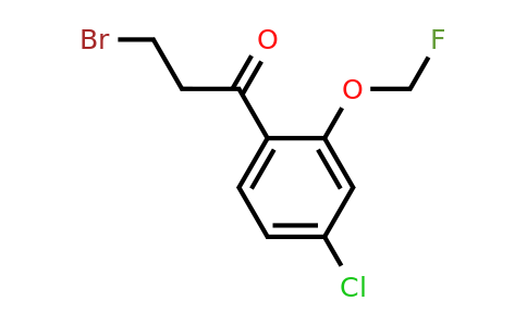 1806610-87-6 | 3-Bromo-1-(4-chloro-2-(fluoromethoxy)phenyl)propan-1-one