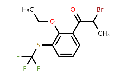1806611-97-1 | 2-Bromo-1-(2-ethoxy-3-(trifluoromethylthio)phenyl)propan-1-one