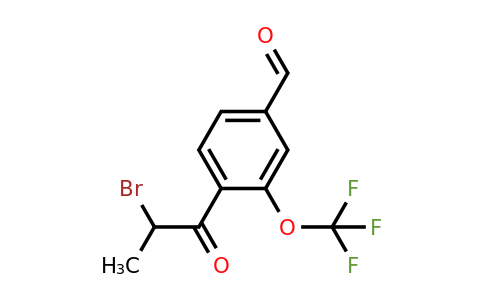 1806613-32-0 | 4-(2-Bromopropanoyl)-3-(trifluoromethoxy)benzaldehyde