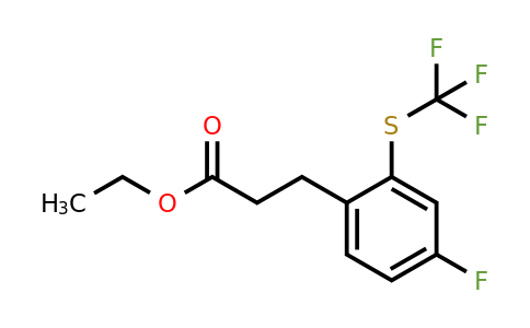 1806613-40-0 | Ethyl 3-(4-fluoro-2-(trifluoromethylthio)phenyl)propanoate