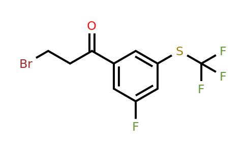 1806613-61-5 | 3-Bromo-1-(3-fluoro-5-(trifluoromethylthio)phenyl)propan-1-one