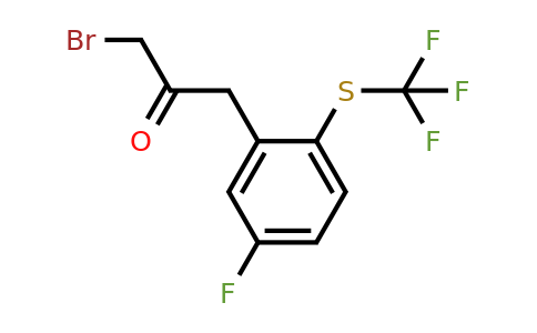 1806613-84-2 | 1-Bromo-3-(5-fluoro-2-(trifluoromethylthio)phenyl)propan-2-one