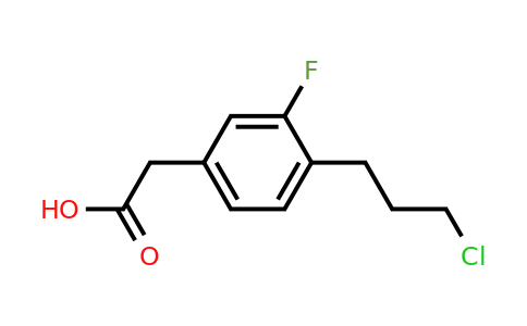 1806614-62-9 | 4-(3-Chloropropyl)-3-fluorophenylacetic acid
