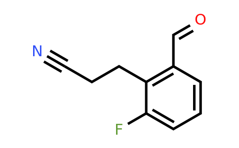 1806615-10-0 | 2-Fluoro-6-formylphenylpropanenitrile